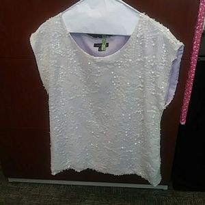 Lilac sequin blouse
